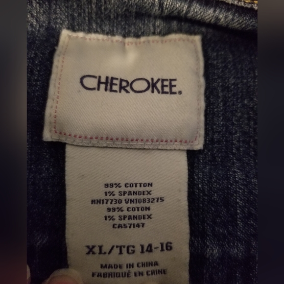 Cherokee girl's jean jacket - Picture 3 of 4